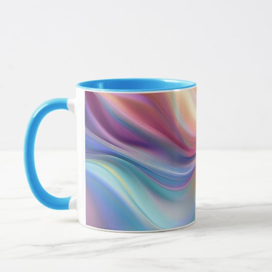 Farbige Pastellseide Tasse (Links)