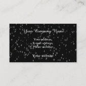 Farbige Pastellsterne / schwarzer Hintergrund Visitenkarte (Vorderseite)