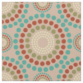 Farbige Pastelltöne Zirkel Geometrisches Muster 2 Stoff (Nahaufnahme)