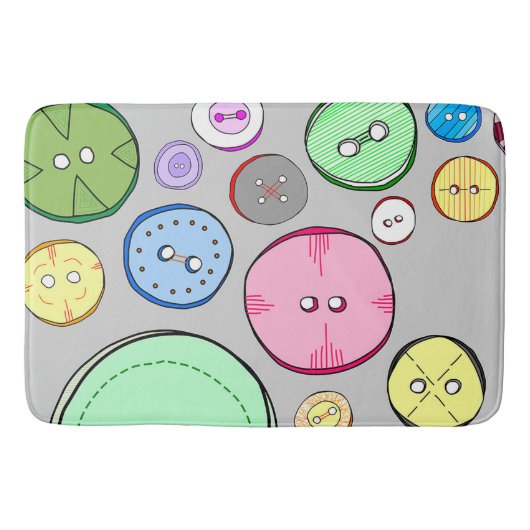 Farbige Pasteltasten Badematte (Vorderseite)