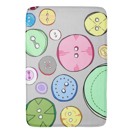 Farbige Pasteltasten Badematte (Vorderseite Vertikal)