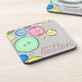 Farbige Pasteltasten Getränkeuntersetzer (Linke Seite)