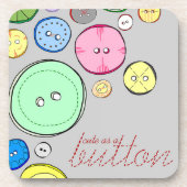 Farbige Pasteltasten Getränkeuntersetzer (Vorderseite)