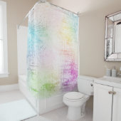 Farbige Pastete Duschvorhang (Beispiel)