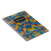 Farbige Patches - ethnisches Aussehen - Ihr Text Notizblock (Rechte Seite)