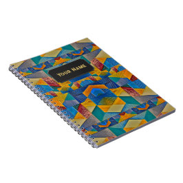 Farbige Patches - ethnisches Aussehen - Ihr Text Notizblock