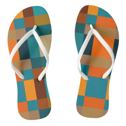 Farbige Patchwork 2 Badesandalen (Fußbett)