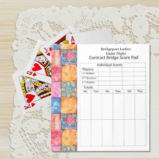 Farbige Patchwork-Brücke-Punktestand Notizblock