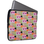 Farbige Patchwork-Rahmung VINTAGE Laptopschutzhülle (Vorne Rechts)