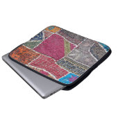 Farbige Patchwork-Teppiche Details Laptopschutzhülle (Vorne Knopf)