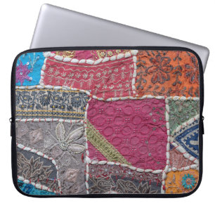 Farbige Patchwork-Teppiche Details Laptopschutzhülle