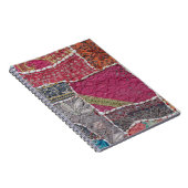 Farbige Patchwork-Teppiche Details Notizblock (Rechte Seite)