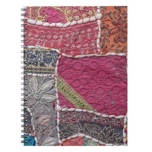 Farbige Patchwork-Teppiche Details Notizblock (Vorderseite)