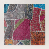 Farbige Patchwork-Teppiche Details Puzzle (Horizontal)