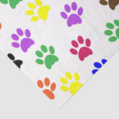 Farbige Paw Print Decoupage Seidenpapier (Ausschnitt)