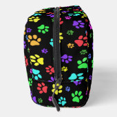Farbige Paw Prints Design Dopp Kit Tasche (Rechts)