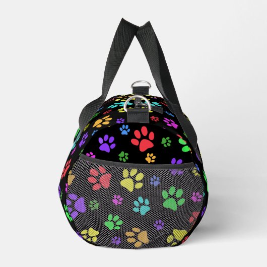 Farbige Paw Prints Design Duffel Bag Duffle Bag (Rechts)