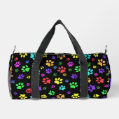 Farbige Paw Prints Design Duffel Bag Duffle Bag (Rückseite)