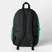 Farbige Paw Prints & Hearts Rucksack Niedlich (Rückseite)