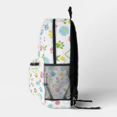 Farbige Paw Prints & Hearts Rucksack Niedlich (Rechts)