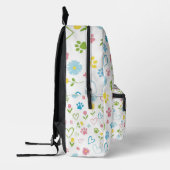 Farbige Paw Prints & Hearts Rucksack Niedlich (Links)