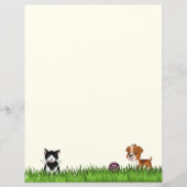 Farbige Paw-Prints mit Hund und Katze 8,5 x 11 (Rückseite)