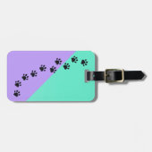 Farbige Paw-Prints über meine Gepäckanhänger (Vorderseite horizontal)