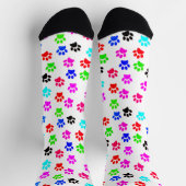Farbige Paws Hund Lover Pet Lover Katze Lover Nied Socken (Oben)