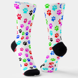 Farbige Paws Hund Lover Pet Lover Katze Lover Nied Socken