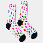 Farbige Paws Hund Lover Pet Lover Katze Lover Nied Socken (Rechts)