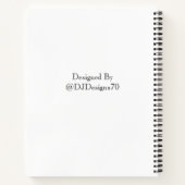 Farbige Paws Illusion Notebook Notizblock (Rückseite)