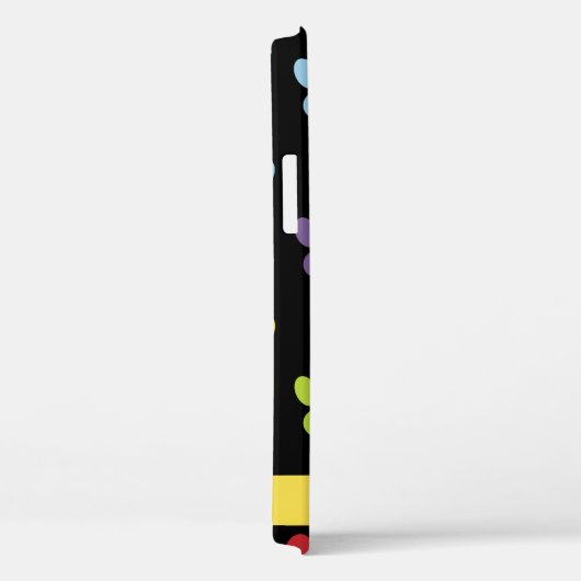 Farbige Paws, Muster, Hundepaws, Ihr Name Case-Mate iPhone Hülle (Rückseite / Rechts)