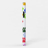 Farbige Paws, Muster, Hundepaws, Ihr Name Case-Mate iPhone Hülle (Hinten/Rechts)