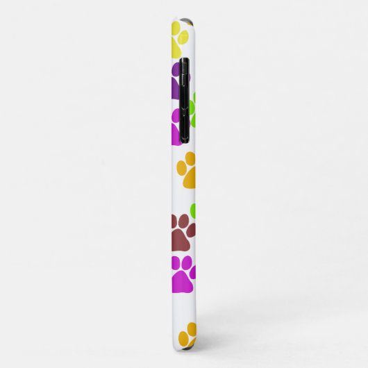 Farbige Paws, Muster, Hundepaws, Ihr Name Case-Mate iPhone Hülle (Hinten/Links)