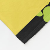 Farbige Paws, Muster, Hundepaws, Ihr Name Fleecedecke (Ecke)