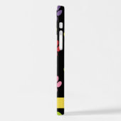 Farbige Paws, Muster, Hundepaws, Ihr Name iPhone Hülle (Linke Seite)