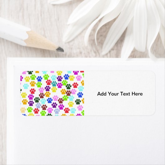 Farbige Paws, Muster, Hundeschlitten, Paw Prints (Insitu)