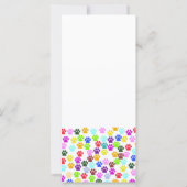 Farbige Paws, Muster, Hundeschlitten, Paw Prints (Rückseite)