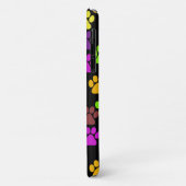 Farbige Paws, Muster, Hundeschlitten, Paw Prints Case-Mate iPhone Hülle (Hinten/Links)