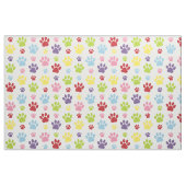 Farbige Paws, Muster, Hundeschlitten, Paw Prints Stoff (Fat Quarter (45,7 x 55,9 cm))