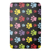 Farbige Paws, Muster, Paw Prints, Hundeschrauben Badematte (Vorderseite Vertikal)
