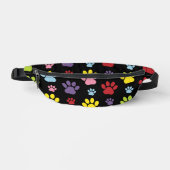 Farbige Paws, Muster, Paw Prints, Hundeschrauben Bauchtasche (Vorderseite)
