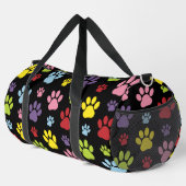 Farbige Paws, Muster, Paw Prints, Hundeschrauben Duffle Bag (Rechte Ecke)