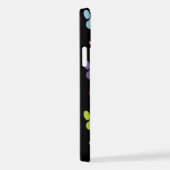 Farbige Paws, Muster, Paw Prints, Hundeschrauben iPhone Hülle (Rechte Seite)