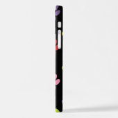 Farbige Paws, Muster, Paw Prints, Hundeschrauben iPhone Hülle (Linke Seite)