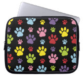 Farbige Paws, Muster, Paw Prints, Hundeschrauben Laptopschutzhülle (Vorderseite)