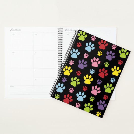 Farbige Paws, Muster, Paw Prints, Hundeschrauben Planer (Anzeige)
