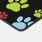 Farbige Paws, Muster, Paw Prints, Hundeschrauben Schreibtischunterlage (Ecke)