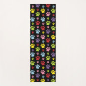 Farbige Paws, Muster, Paw Prints, Hundeschrauben Yogamatte (Vorderseite)