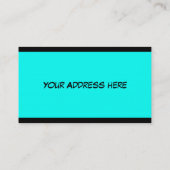 Farbige PEACE nahtlose Muster + Ihre Ideen Visitenkarte (Rückseite)